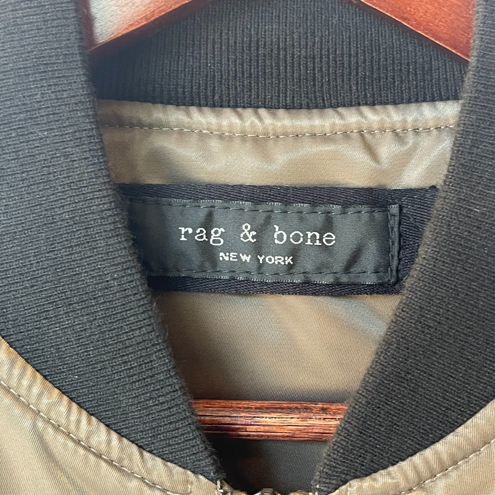rag & bone Manston Padded Nylon Bomber Jacket - Picture 2 of 5